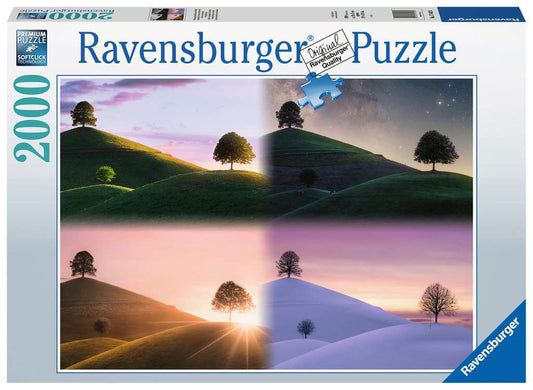 Ravensburger Puzzle 2000 Teile Stimmungsvolle Bäume und Berge
