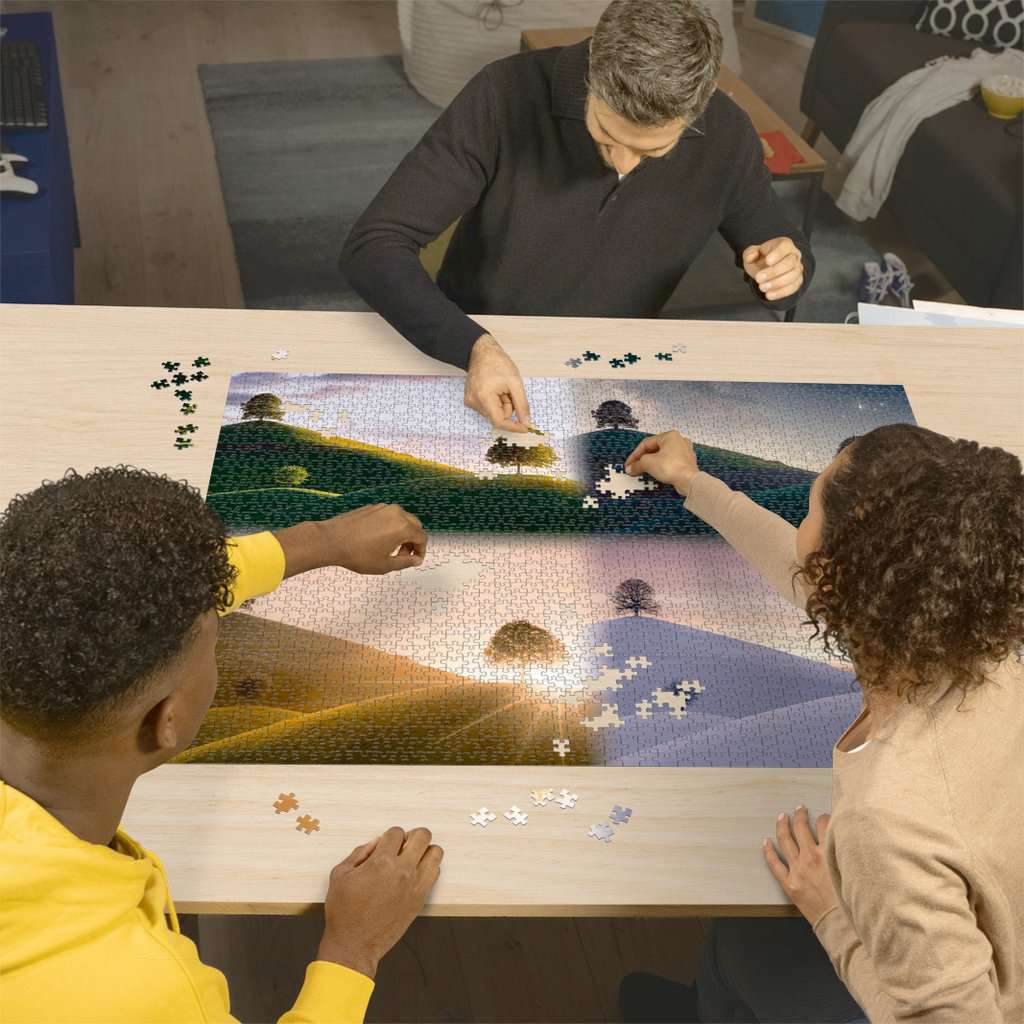 Ravensburger Puzzle 2000 Teile Stimmungsvolle Bäume und Berge