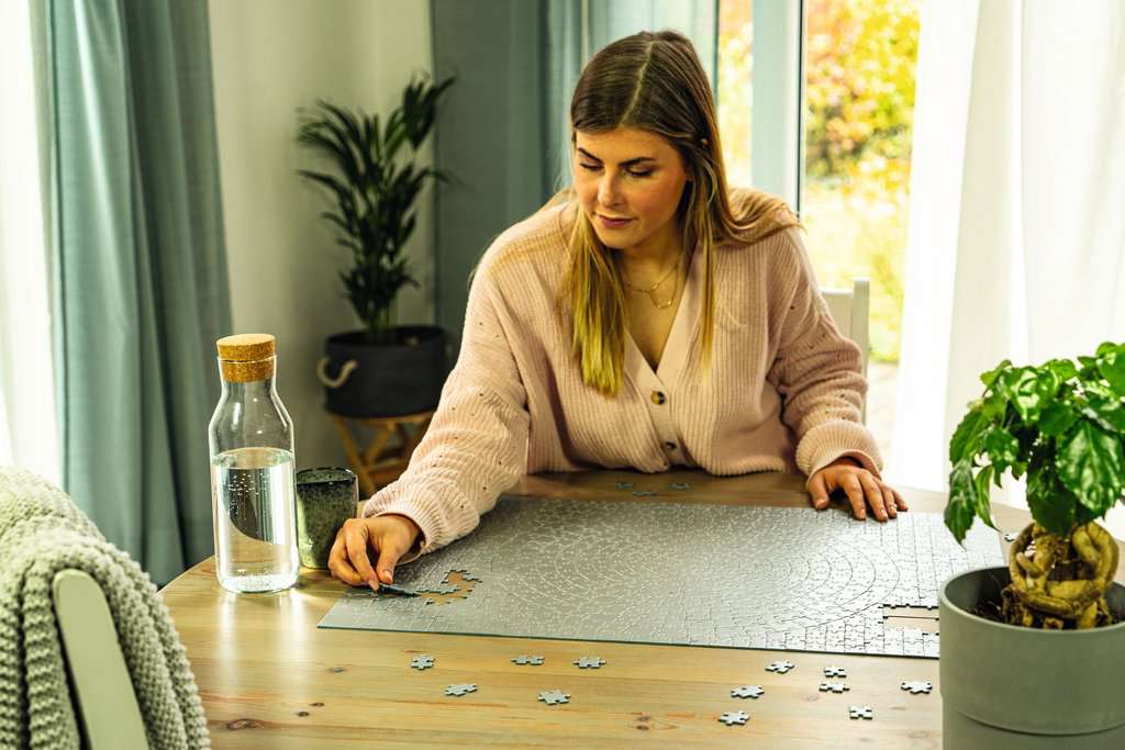 Ravensburger Puzzle 1000 Teile Krypt silber