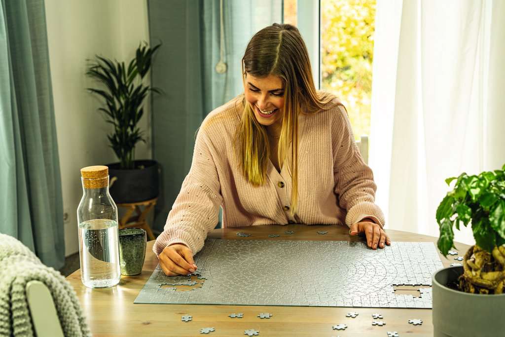 Ravensburger Puzzle 1000 Teile Krypt silber