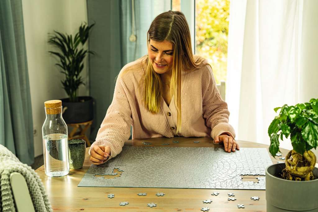 Ravensburger Puzzle 1000 Teile Krypt silber