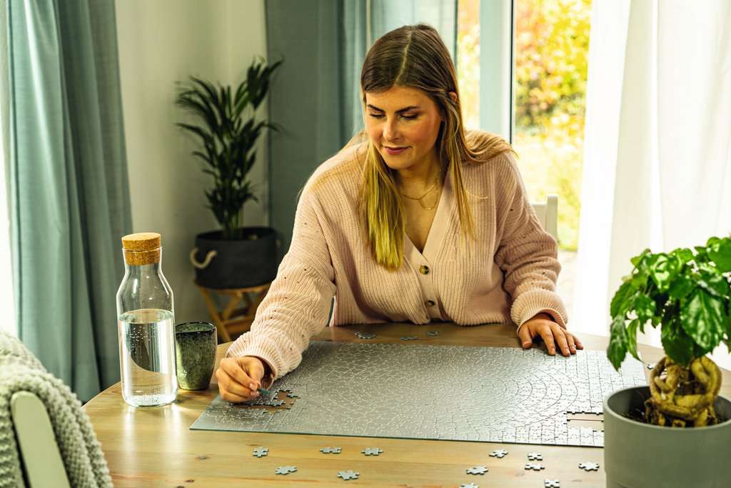 Ravensburger Puzzle 1000 Teile Krypt silber