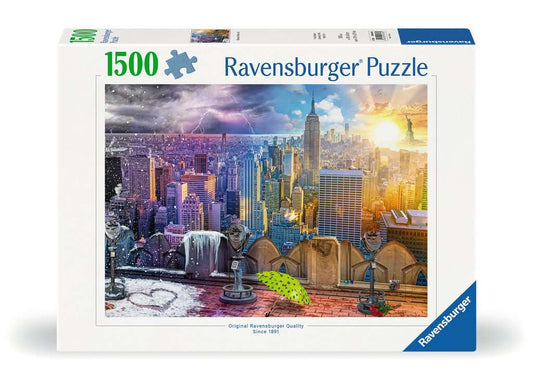 Ravensburger Puzzle 1500 Teile New York im Winter und Sommer