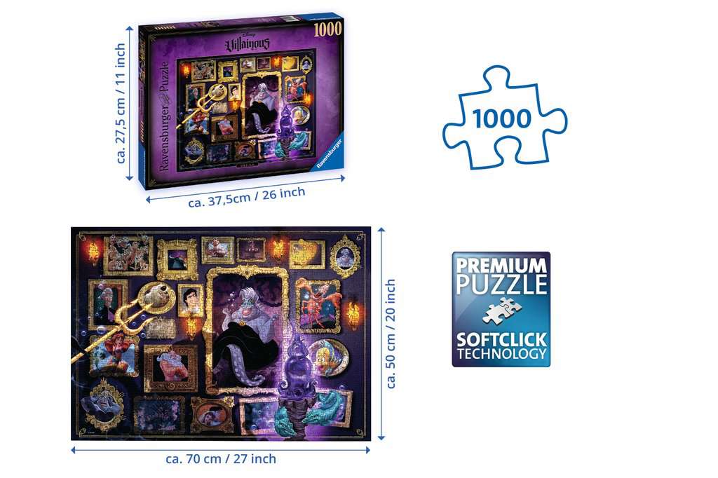Ravensburger Puzzle 1000 Teile Villainous: Ursula