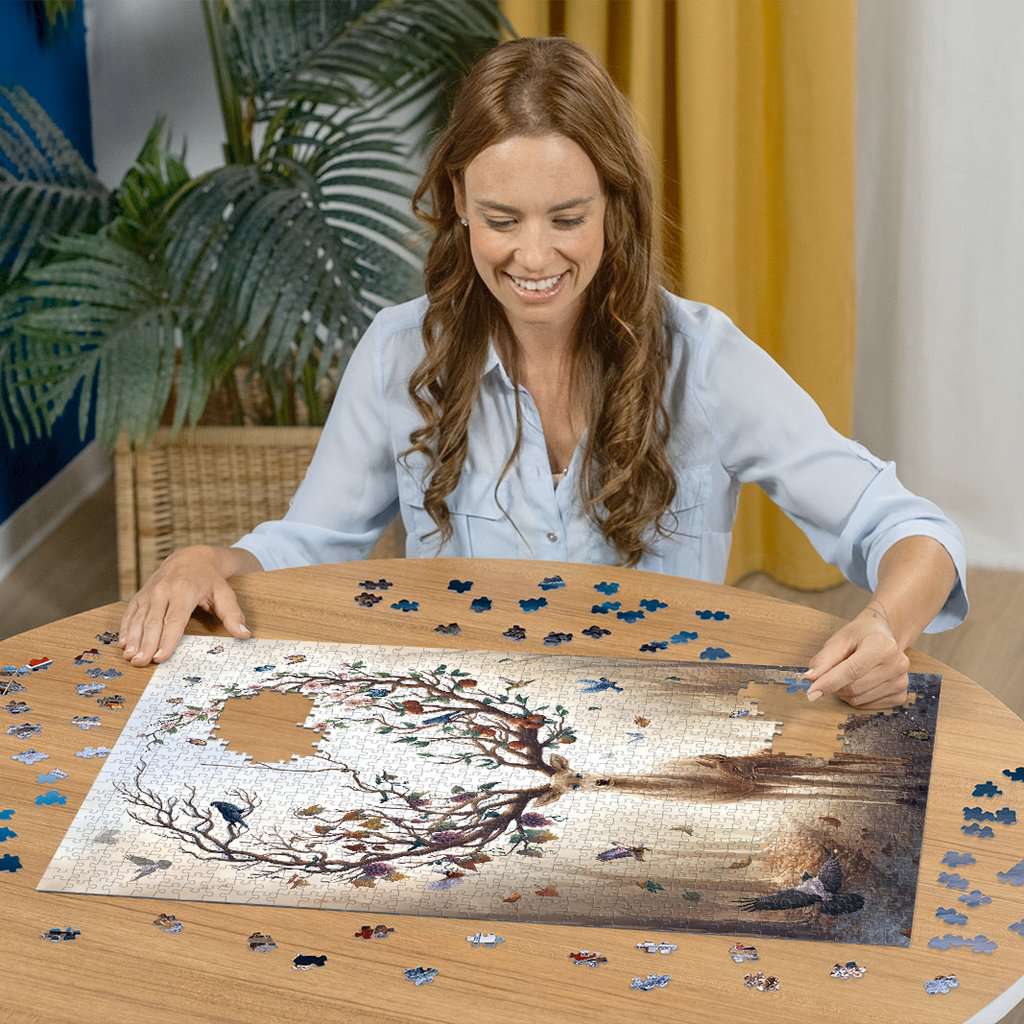 Ravensburger Puzzle 1000 Teile Magischer Hirsch
