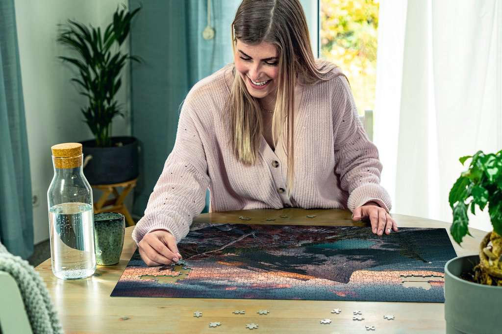 Ravensburger Puzzle 1000 Teile Abends in den Rocky Mountains