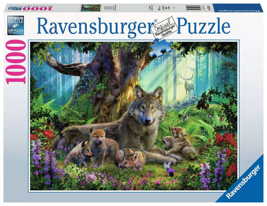 Ravensburger Puzzle 1000 Teile Wölfe im Wald