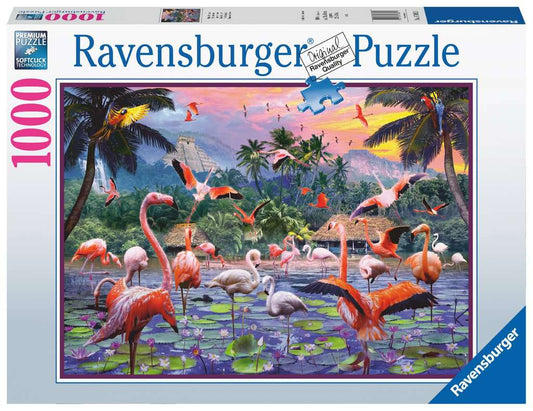 Ravensburger Puzzle 1000 Teile Pinke Flamingos