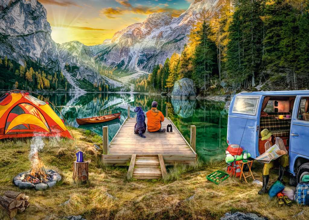 Ravensburger Puzzle 1000 Teile Campingurlaub