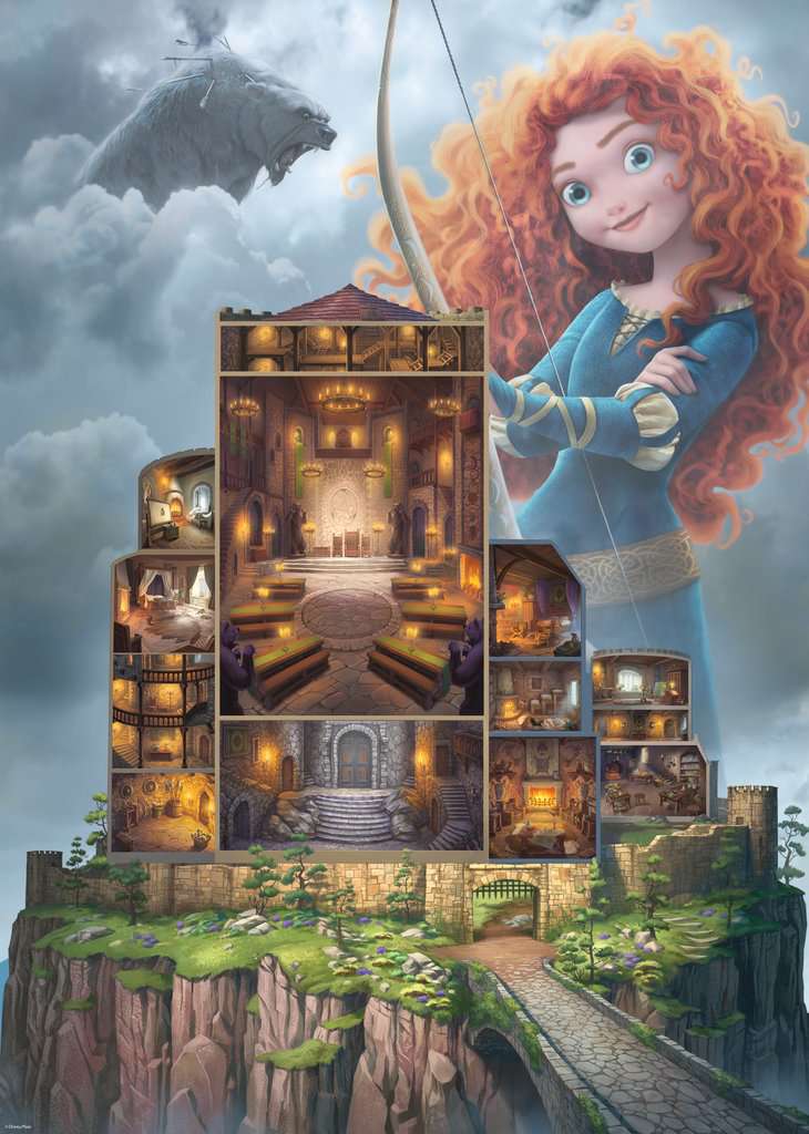 Ravensburger Puzzle 1000 Teile Disney Castles: Merida