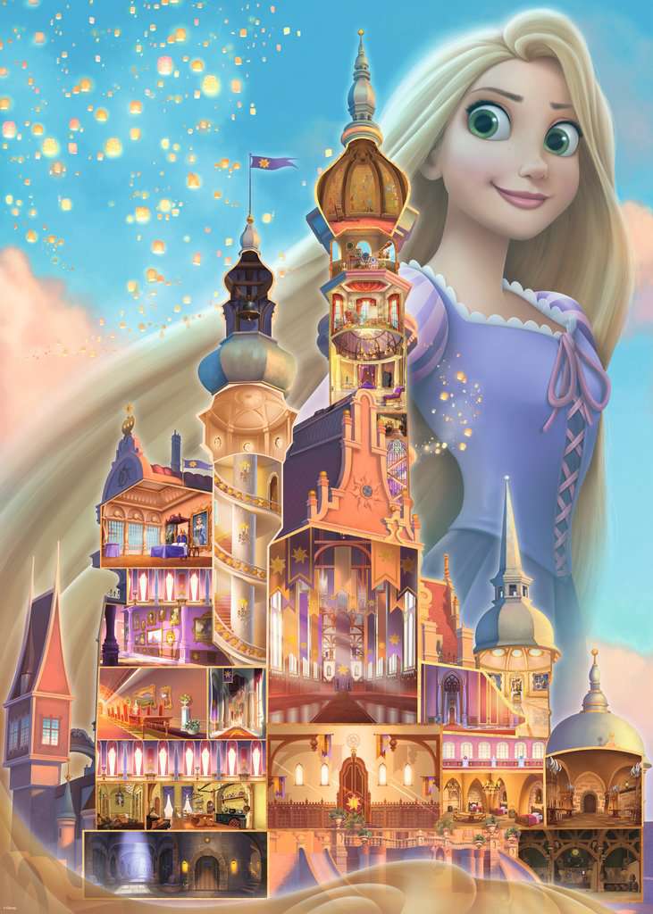 Ravensburger Puzzle 1000 Teile Disney Castles: Rapunzel