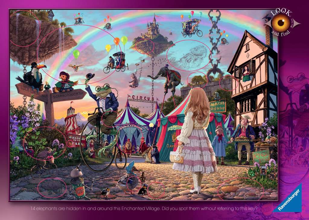 Ravensburger Puzzle 1000 Teile Der verzauberte Zirkus