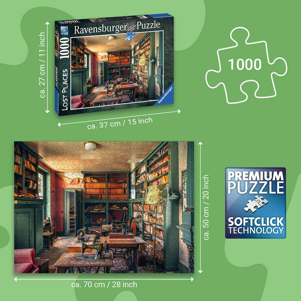 Ravensburger Puzzle 1000 Teile Mysterious castle library