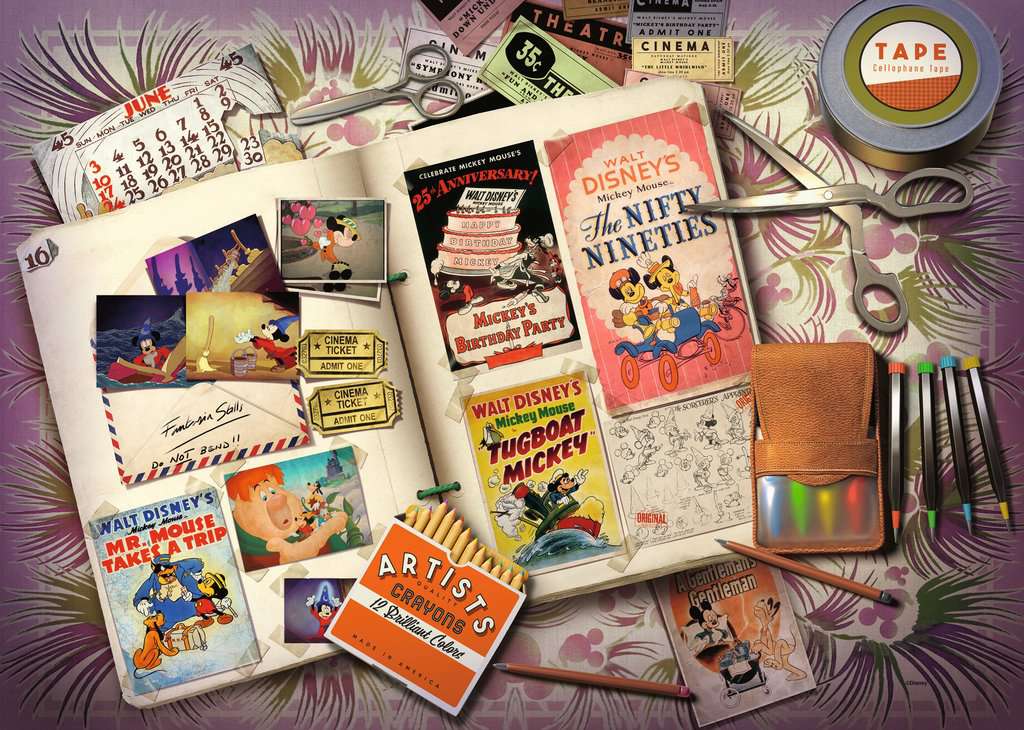Ravensburger Puzzle 1000 Teile 1940 Mickey Anniversary