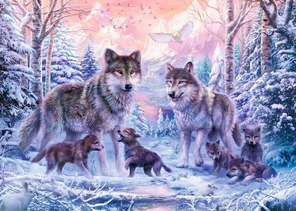 Ravensburger Puzzle 1000 Teile Arktische Wölfe
