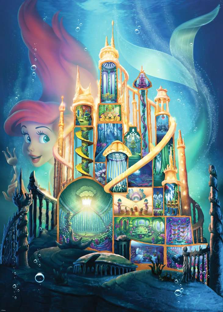 Ravensburger Puzzle 1000 Teile Disney Castles: Arielle