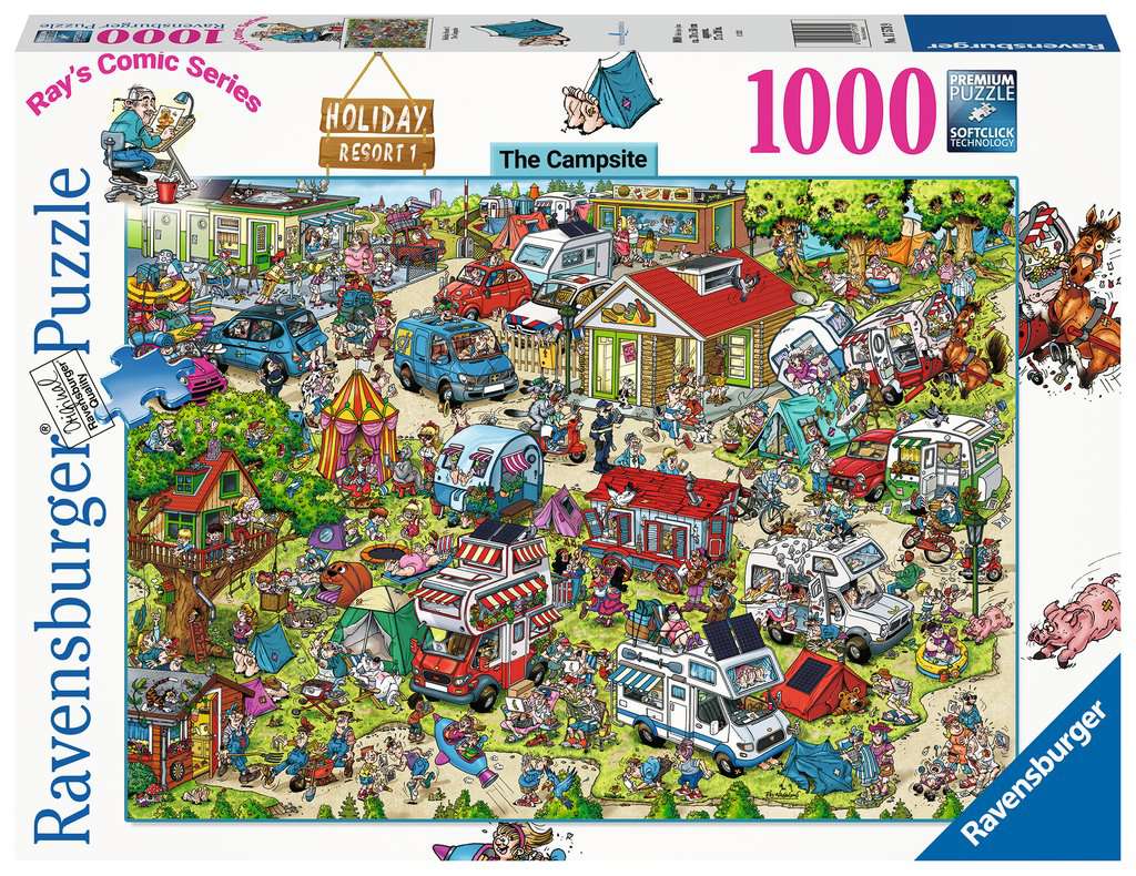 Ravensburger Puzzle 1000 Teile Holiday Resort 1 - The Campsite