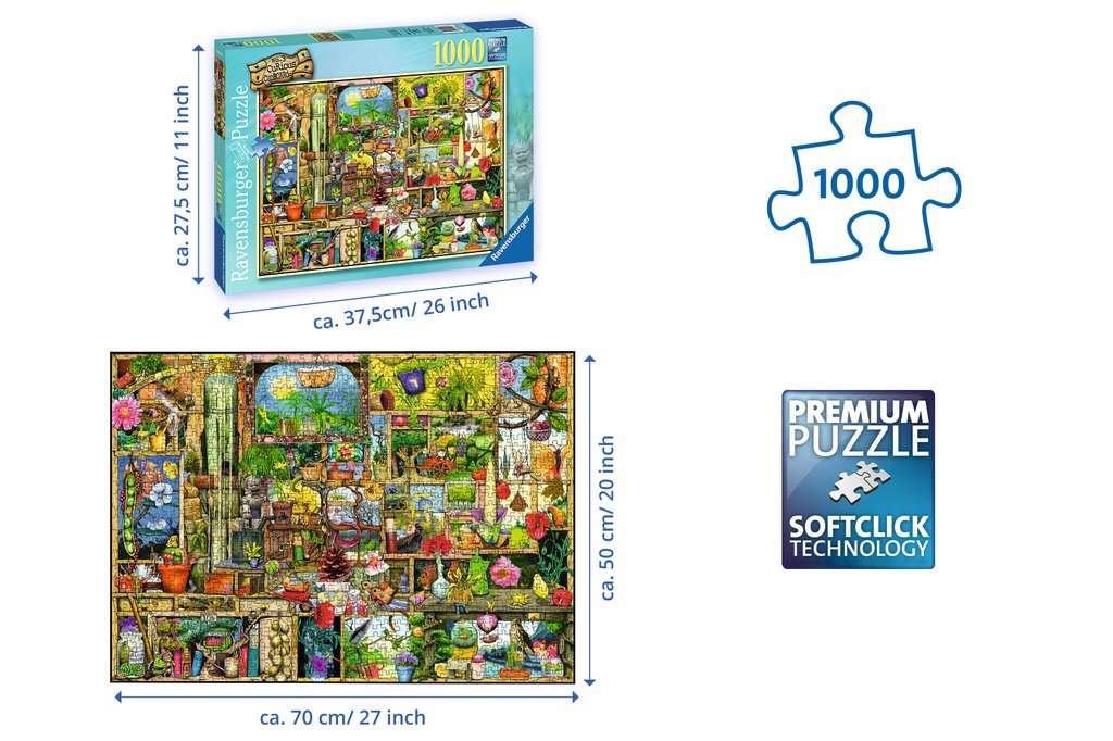 Ravensburger Puzzle 1000 Teile Grandioses Gartenregal