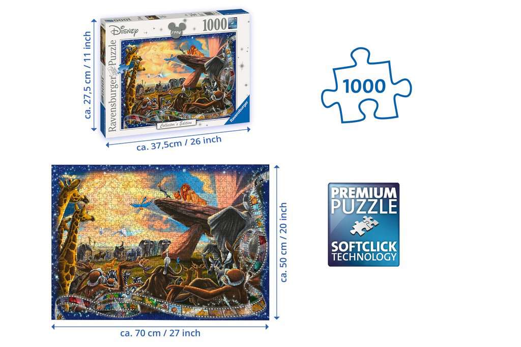 Ravensburger Puzzle 1000 Teile Der König der Löwen