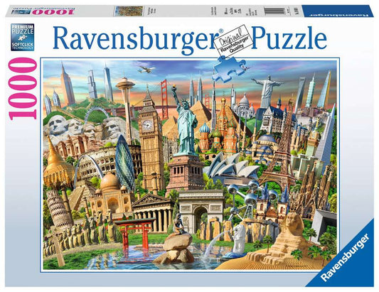 Ravensburger Puzzle 1000 Teile Sehenswürdigkeiten weltweit