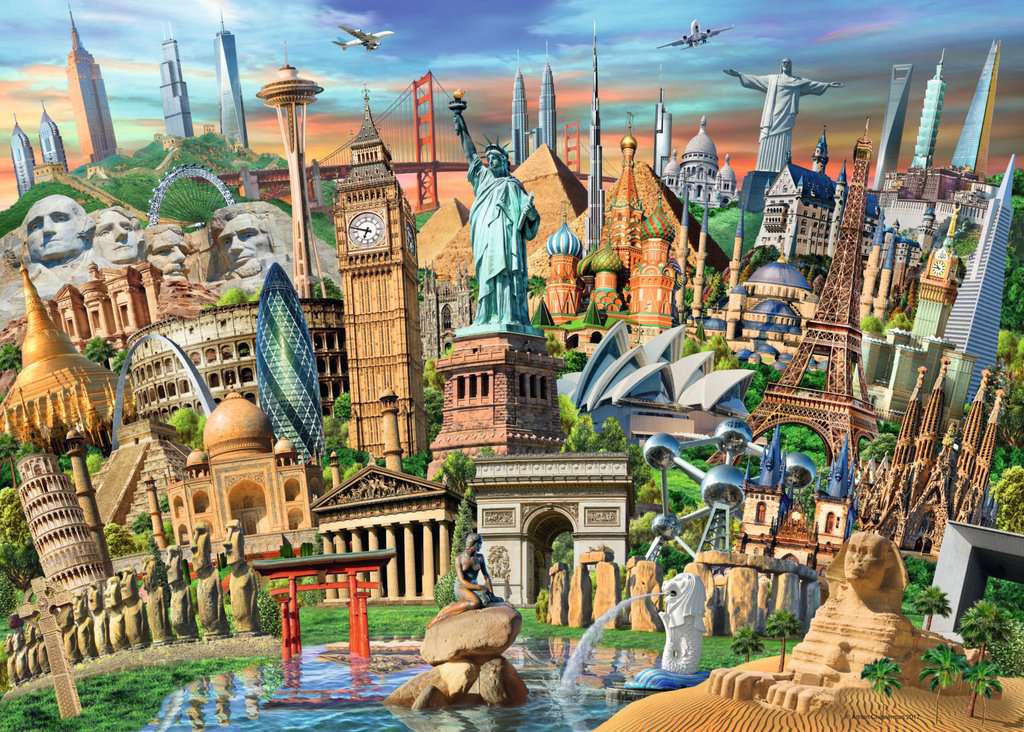 Ravensburger Puzzle 1000 Teile Sehenswürdigkeiten weltweit