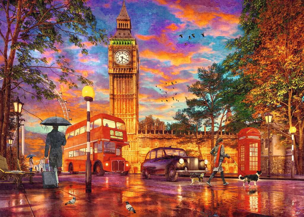 Ravensburger Puzzle 1000 Teile Sonnenuntergang in London