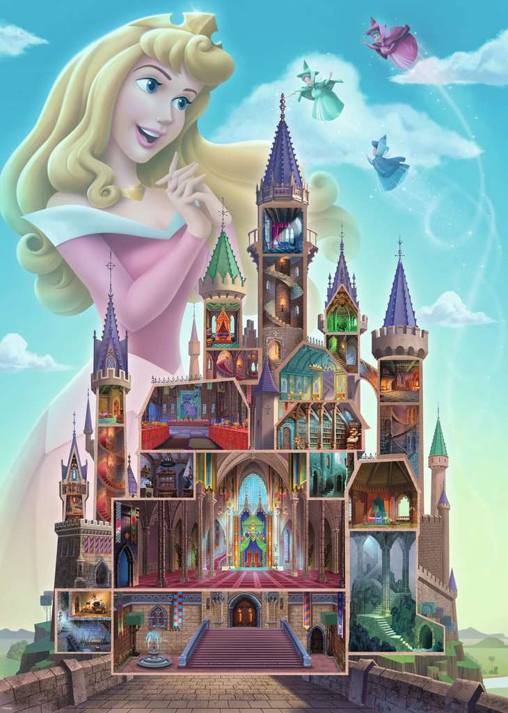 Ravensburger Puzzle 1000 Teile Disney Castles: Aurora