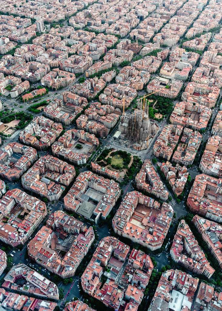 Ravensburger Puzzle 1000 Teile Barcelona von Oben
