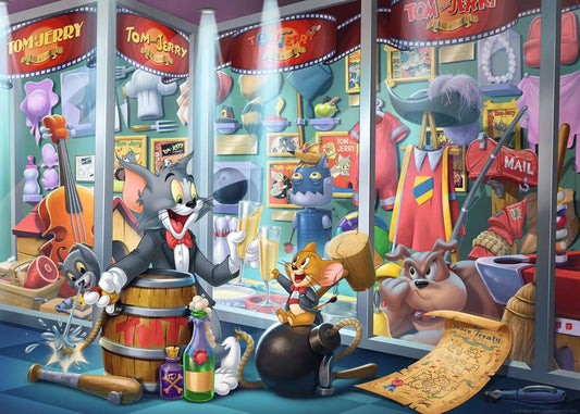 Ravensburger Puzzle 1000 Teile Ruhmeshalle von Tom & Jerry