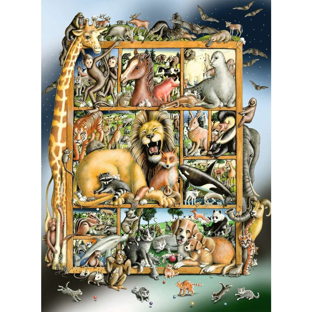 Ravensburger Puzzle 100 Teile XXL Tiere im Regal