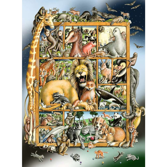 Ravensburger Puzzle 100 Teile XXL Tiere im Regal