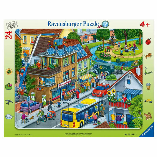 Ravensburger Rahmenpuzzles 24 Teile Unsere grüne Stadt