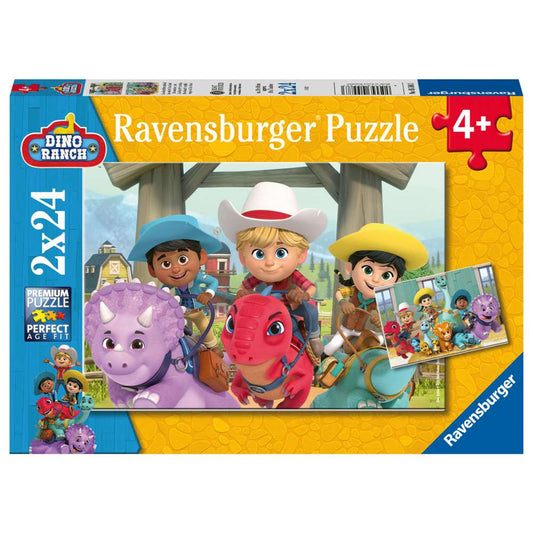 Ravensburger Puzzle 2 X 24 Teile Dino Ranch Freundschaft