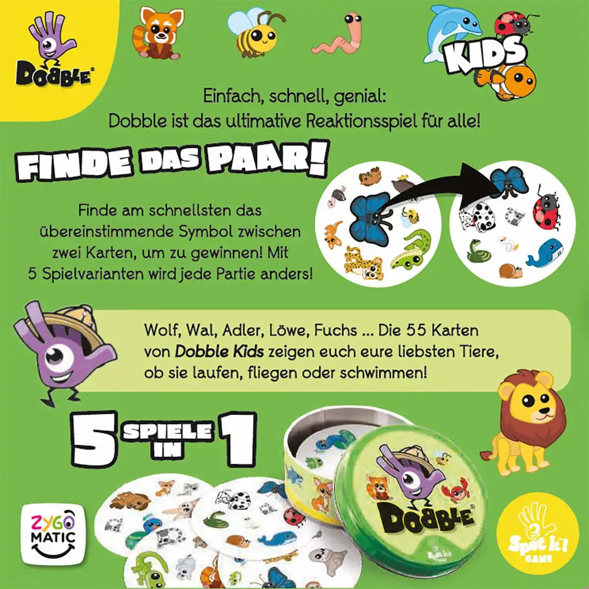 Kartenspiel Dobble Kids