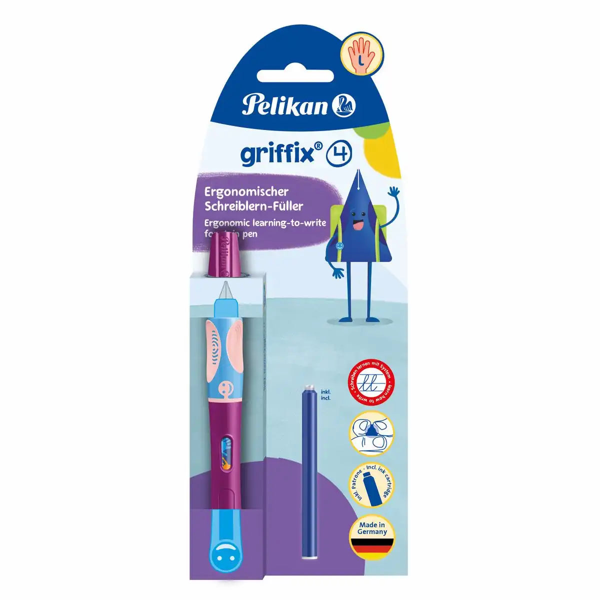 Pelikan Füller griffix für Linkshänder L sweetberry