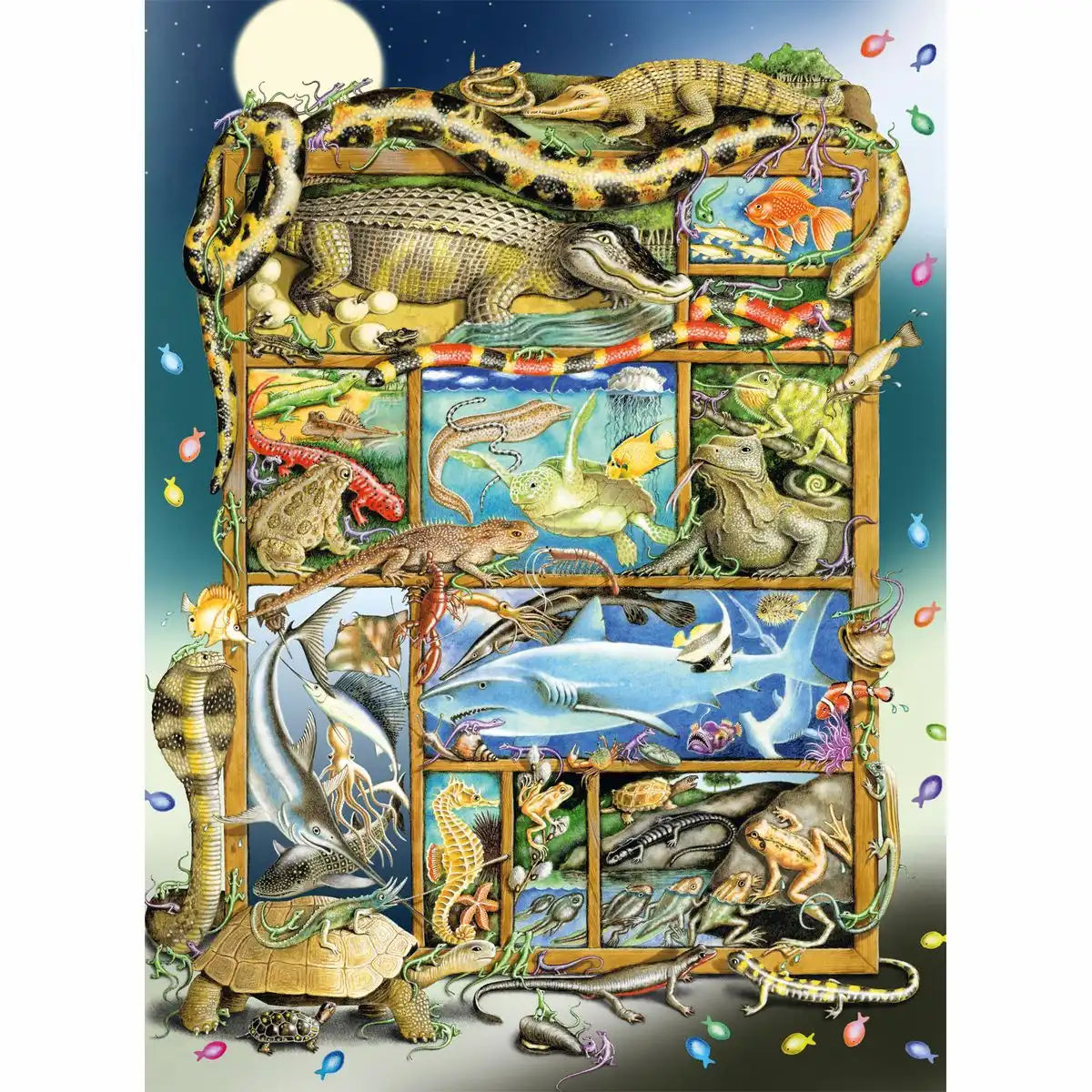 Ravensburger Puzzle 200 XXL Teile Reptilien im Regal
