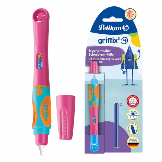 Pelikan Füller griffix für Linkshänder lovely pink Blister