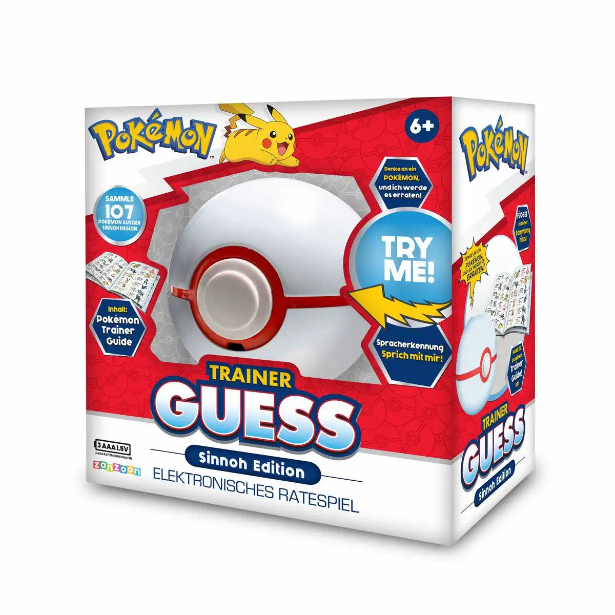 Pokémon Pokéball Trainer Guess Sinnoh Edition weiß/rot