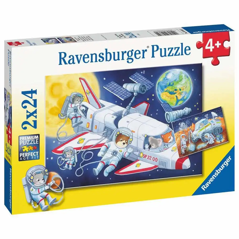 Ravensburger Puzzle 2 X 24 Teile Reise durch den Weltraum