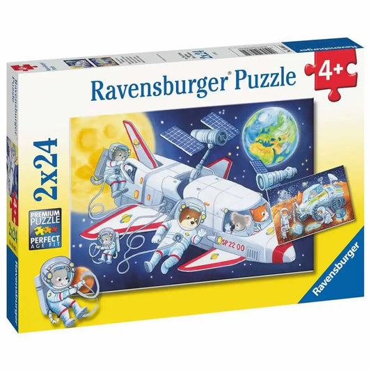Ravensburger Puzzle 2 X 24 Teile Reise durch den Weltraum