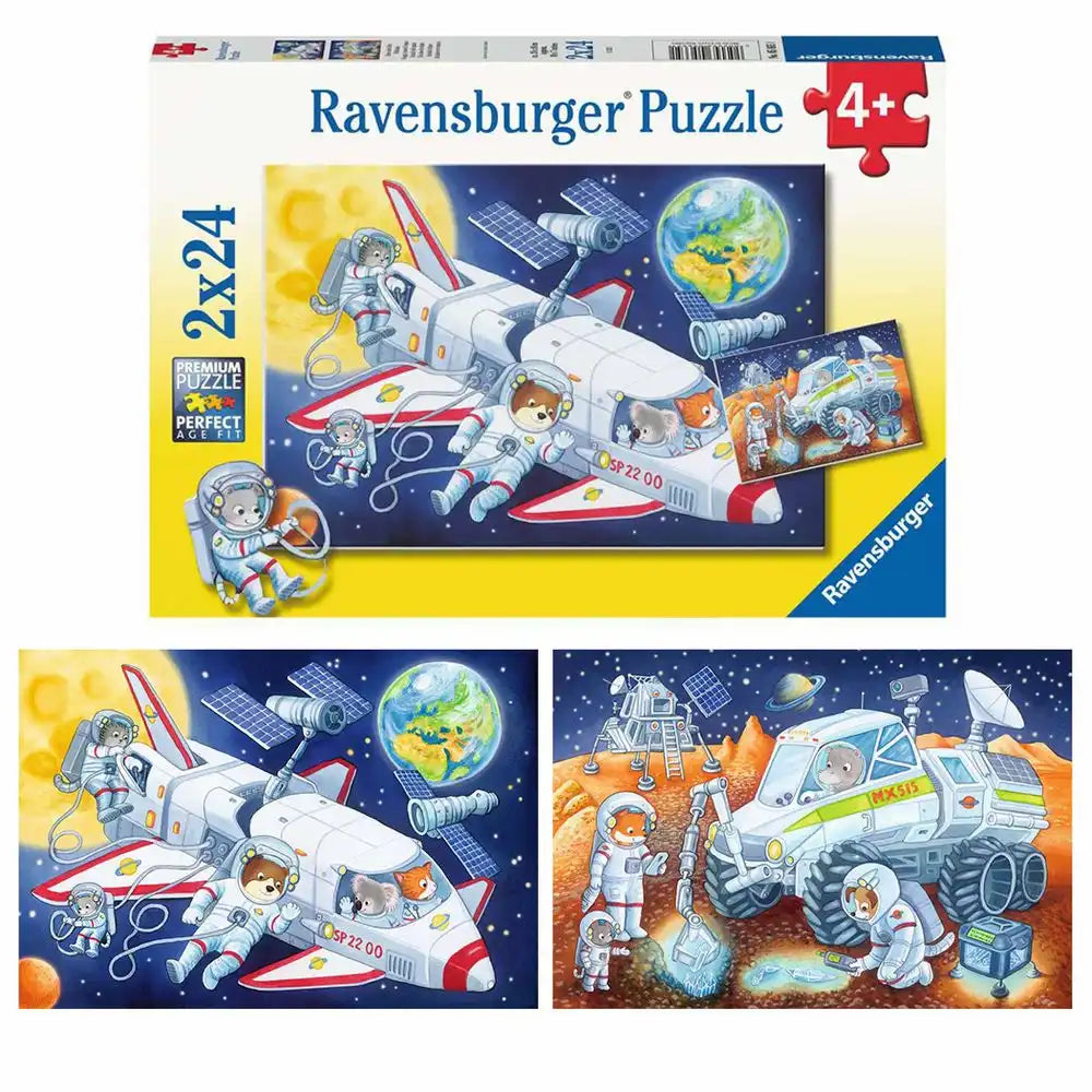 Ravensburger Puzzle 2 X 24 Teile Reise durch den Weltraum