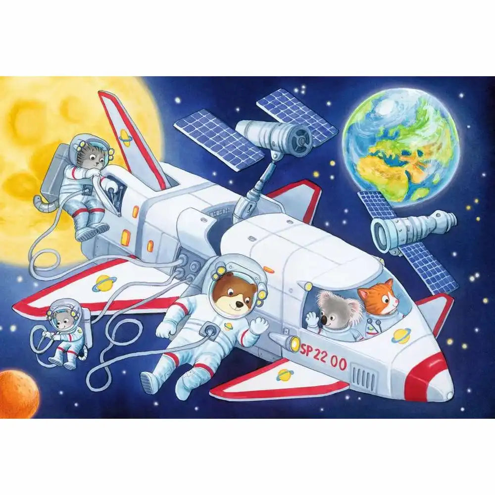 Ravensburger Puzzle 2 X 24 Teile Reise durch den Weltraum