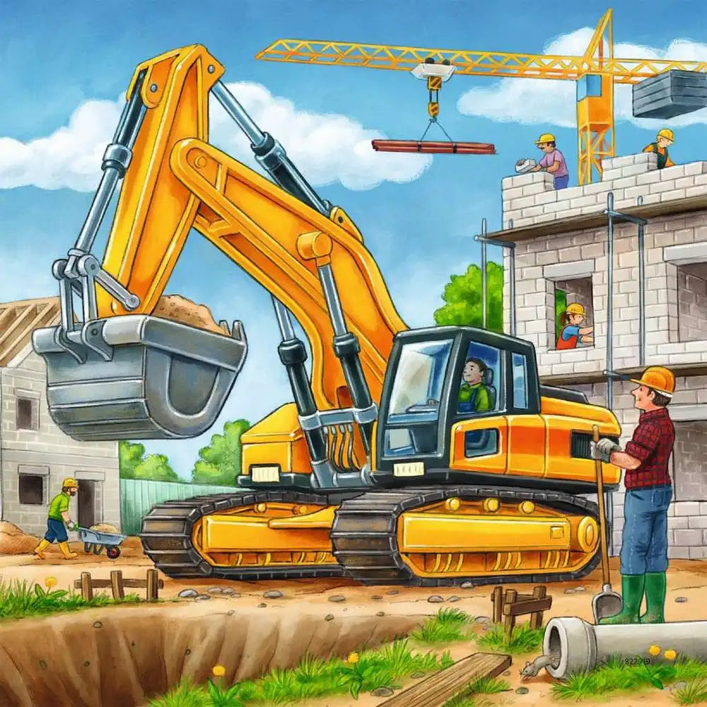 Ravensburger Puzzle 3 X 49 Teile Große Baufahrzeuge