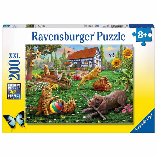 Ravensburger Puzzle 200 Teile XXL Entdecker auf vier Pfoten