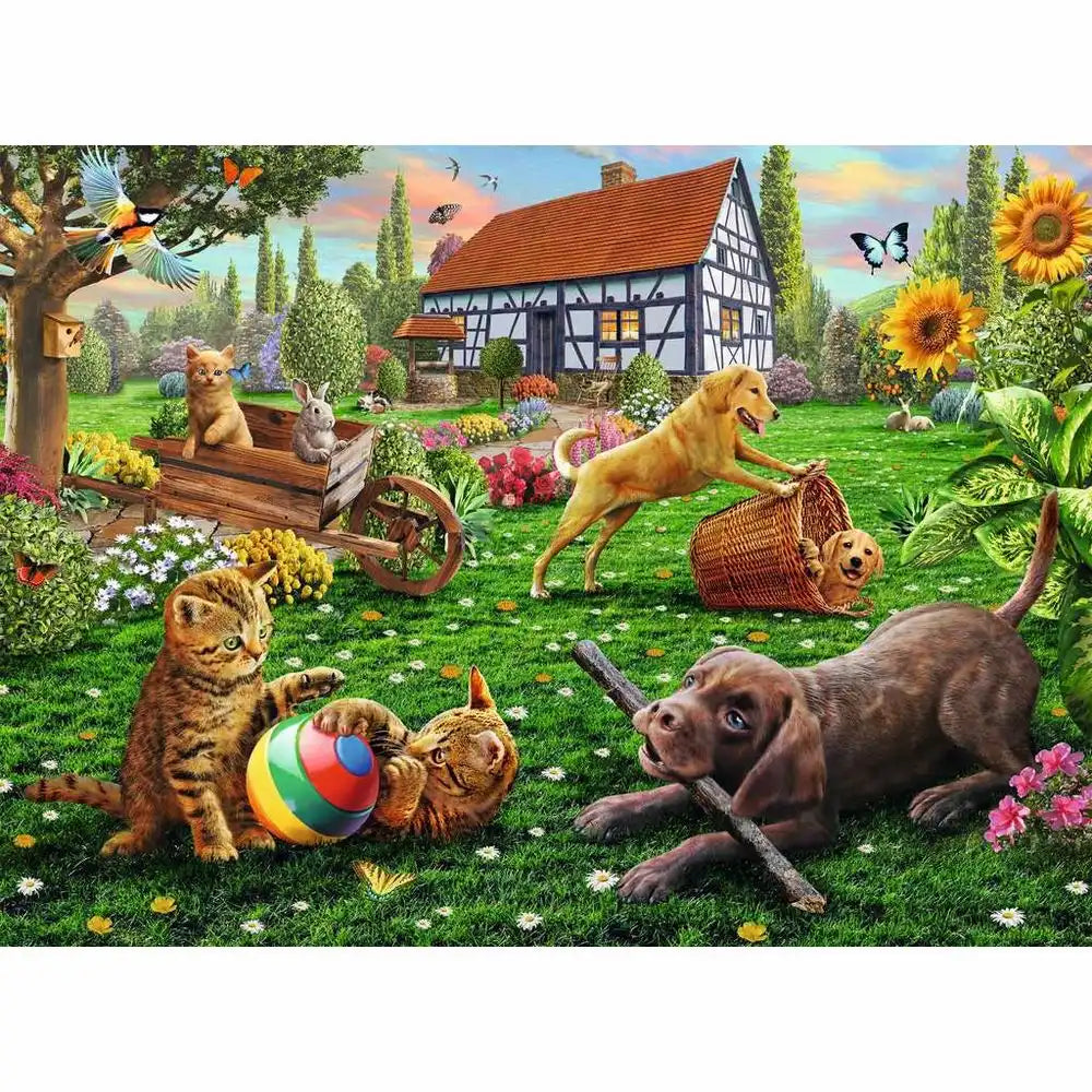 Ravensburger Puzzle 200 Teile XXL Entdecker auf vier Pfoten