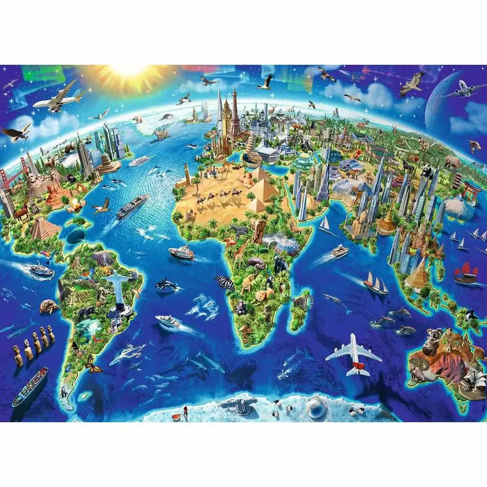 Ravensburger Puzzle 200 Teile XXL Große weite Welt