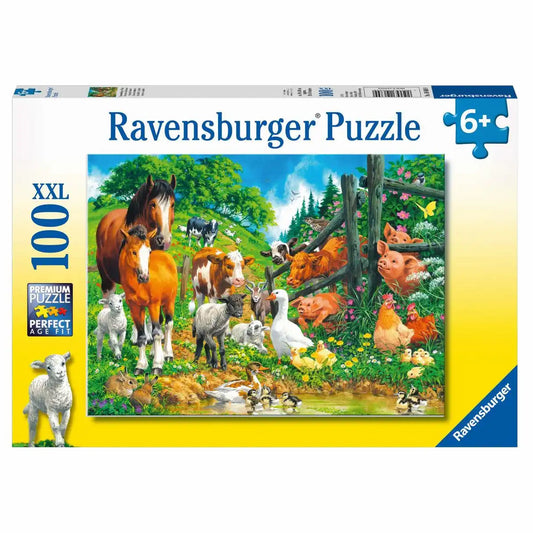 Ravensburger Puzzle 100 XXL Teile Versammlung der Tiere