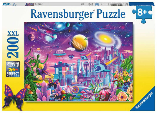 Ravensburger Puzzle 200 Teile XXL Kosmische Stadt