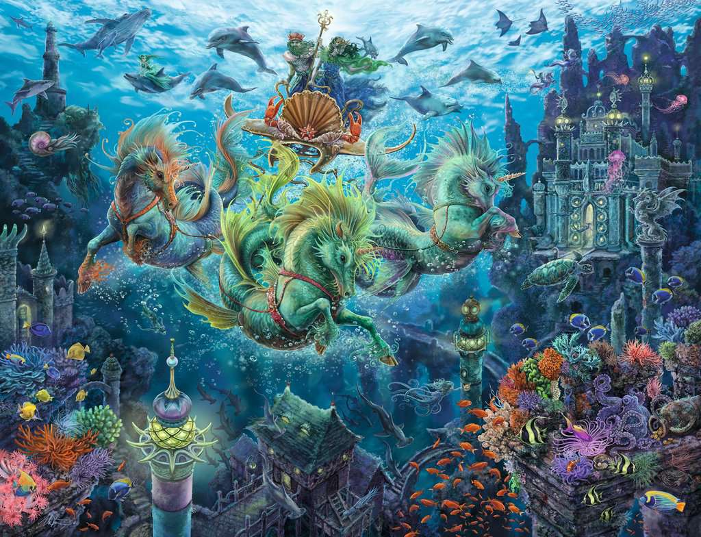 Ravensburger Puzzle 2000 Teile Unterwasserzauber