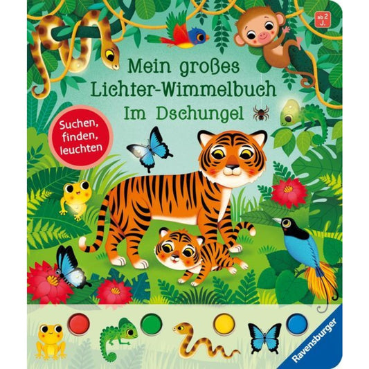 Mein großes Lichter-Wimmelbuch: Im Dschungel